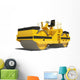 Road Roller White Wall Decal Design 2