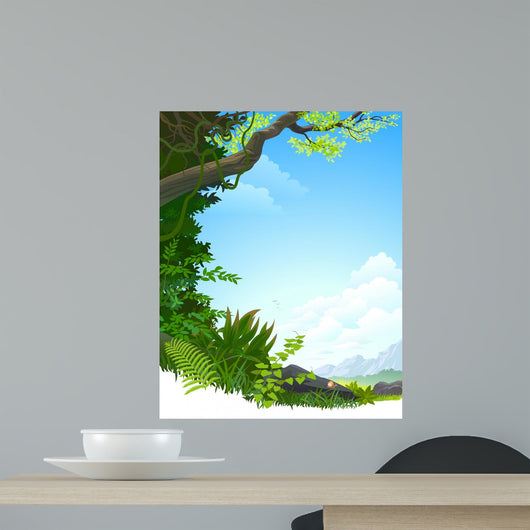 Amazon Jungle Trees and Wall Decal
