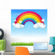 Color Rainbow with Clouds Wall Decal Design 2