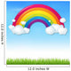 Color Rainbow with Clouds Wall Decal Design 2