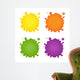 Set Color Blots Wall Stickers Wall Decal