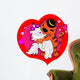 Two Cats Kissing Wall Decal