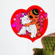 Two Cats Kissing Wall Decal
