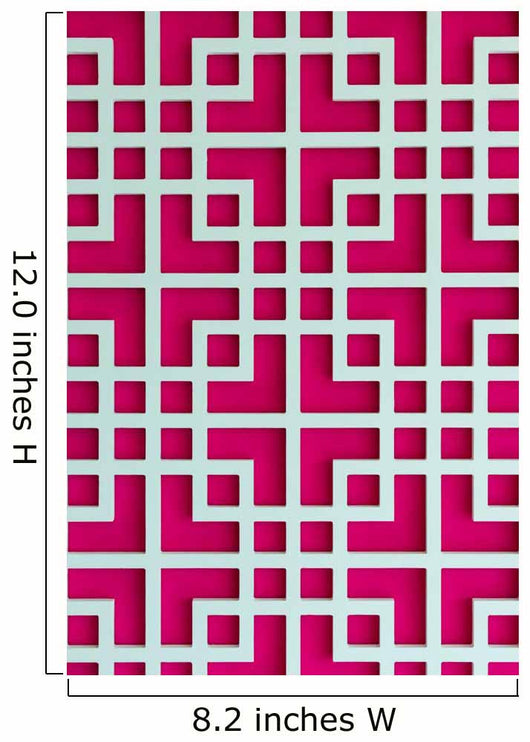 Chinese Pattern Pink Wall Decal