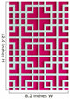 Chinese Pattern Pink Wall Decal