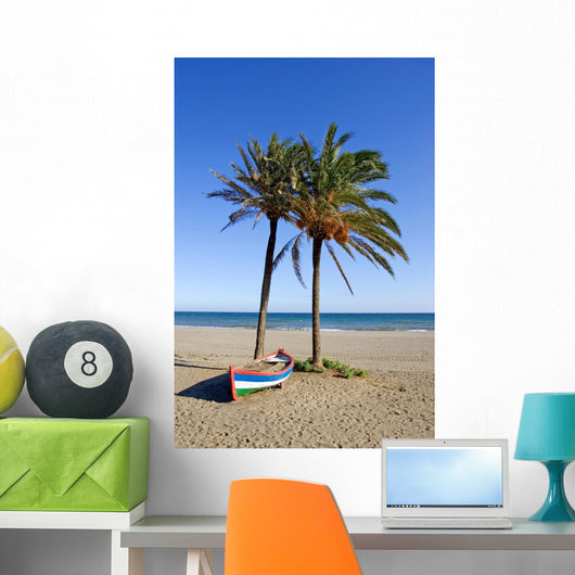 Colorful Rowing Boat and Wall Decal