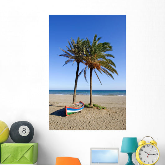 Colorful Rowing Boat and Wall Decal
