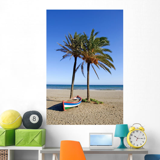 Colorful Rowing Boat and Wall Decal