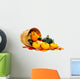 Autumn Vegetables Spilling from Wall Decal