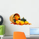 Autumn Vegetables Spilling from Wall Decal