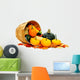 Autumn Vegetables Spilling from Wall Decal
