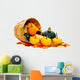 Autumn Vegetables Spilling from Wall Decal
