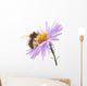 Honeybee and Blue Flower Wall Decal