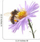 Honeybee and Blue Flower Wall Decal