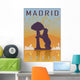 Madrid Vintage Poster Wall Decal