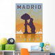 Madrid Vintage Poster Wall Decal
