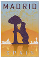 Madrid Vintage Poster Wall Decal
