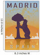 Madrid Vintage Poster Wall Decal