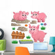 Farm Animals Pig Wall Stickers Wall Decal