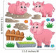 Farm Animals Pig Wall Stickers Wall Decal