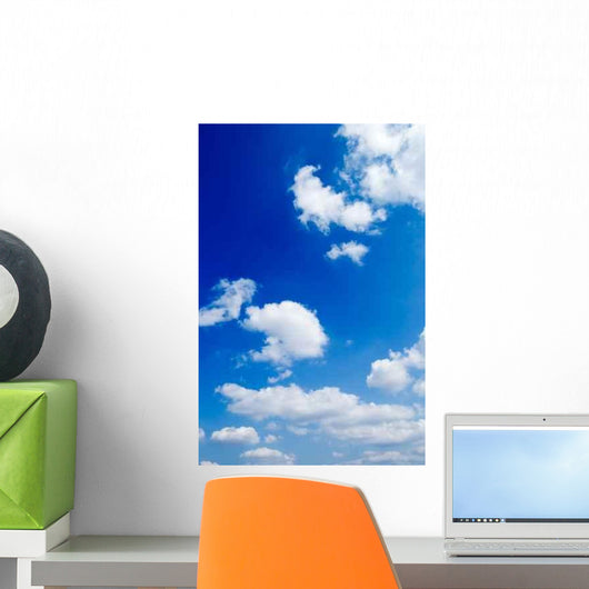 White Clouds Blue Sky Wall Decal