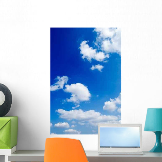 White Clouds Blue Sky Wall Decal