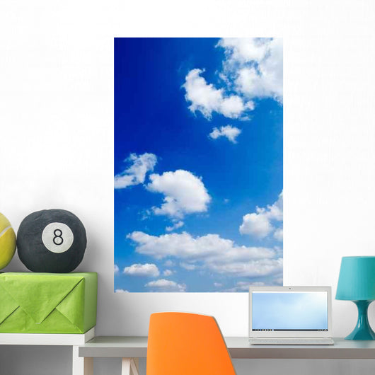 White Clouds Blue Sky Wall Decal
