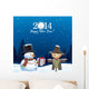 2014 Greeting Card Wall Decal