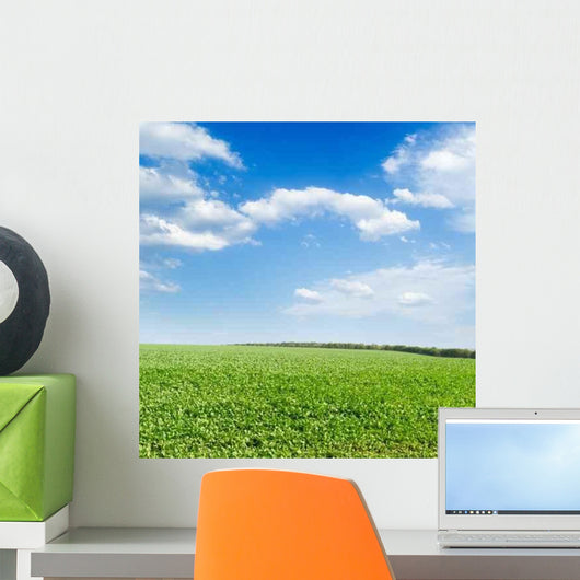 Green Field Wall Decal Design 4