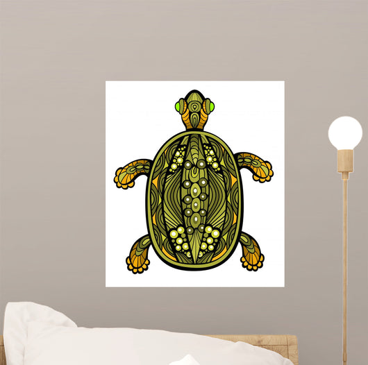 Fancy Turtle Wall Decal