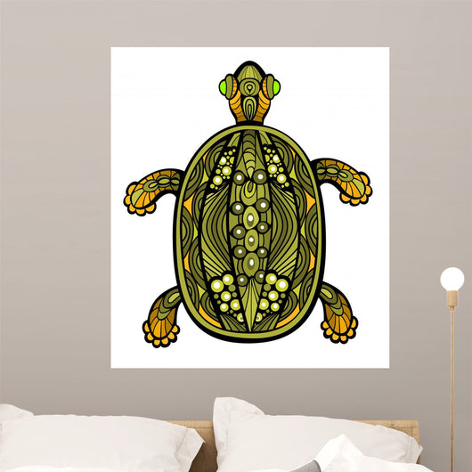 Fancy Turtle Wall Decal