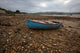 Blue Small Boat Wall Decal