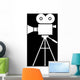 Movie Camera Wall Decal Design 1