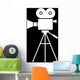 Movie Camera Wall Decal Design 1