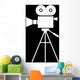 Movie Camera Wall Decal Design 1