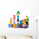 Children Sitting Cube Wall Decal