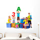Children Sitting Cube Wall Decal