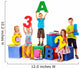 Children Sitting Cube Wall Decal