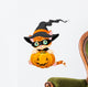 Cute Halloween Kitten Wall Decal