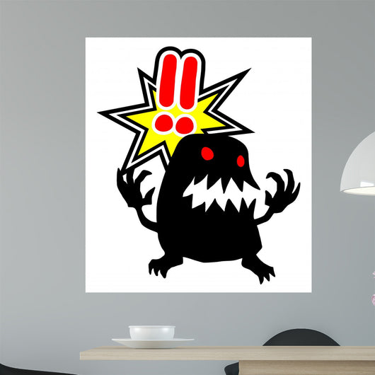 Black Monster Wall Decal