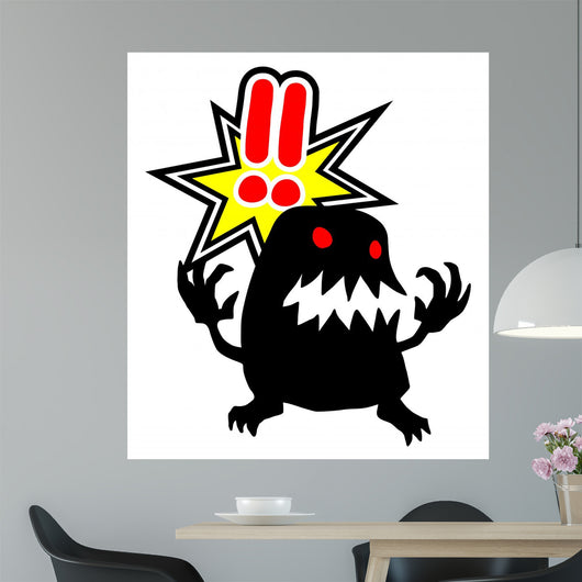 Black Monster Wall Decal
