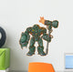 Robot Warrior W Shield Wall Decal