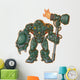 Robot Warrior W Shield Wall Decal