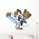 Tiger Cub Martial Artist Wall Decal