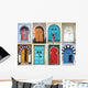 Mosaic Arabic Doors Tunisia Wall Decal