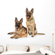 German Shepherd Dogs White Wall Decal