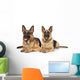 Two German Shepherd Dogs Wall Decal