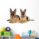 Two German Shepherd Dogs Wall Decal