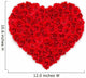 Rotes Rosen-herz Wall Decal