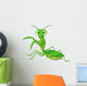 Cute Praying Mantis Cartoon Wall Decal